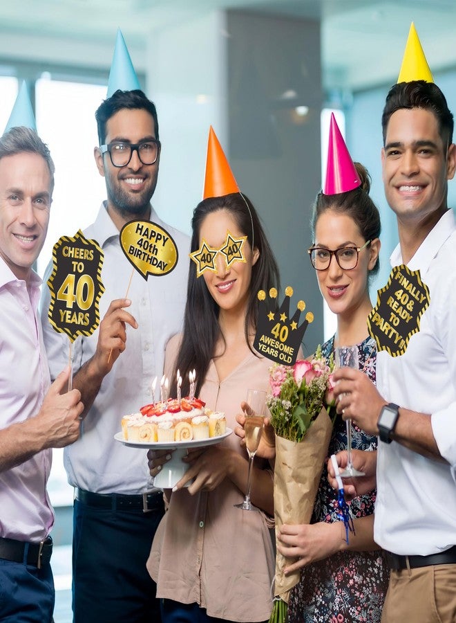 ووبوكس دعائم كشك التصوير لعيد الميلاد الأربعين من WOBBOX باللونين الأسود والذهبي، زينة حفلات أعياد الميلاد، دعائم الحفلات (WOBOX1829) - Image 5